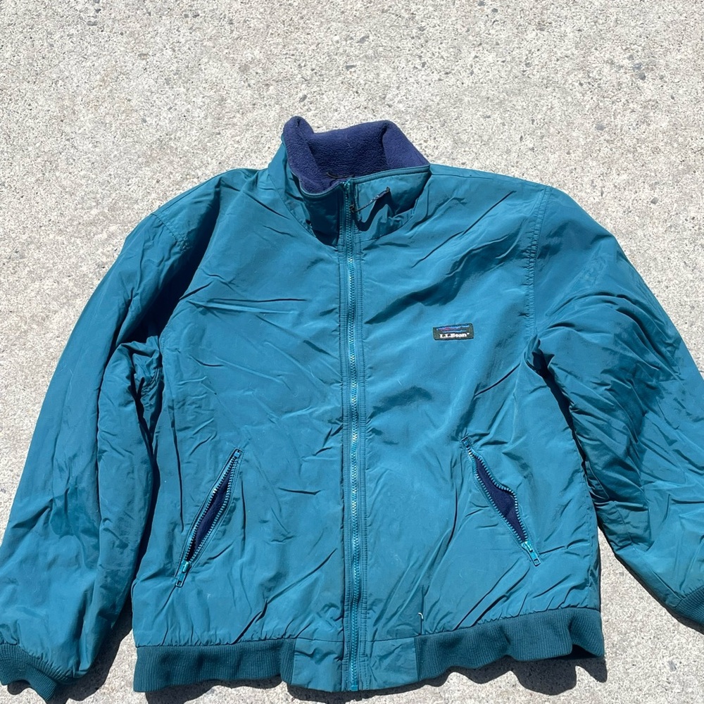 L.L. Bean Navy Warm-Up Jacket